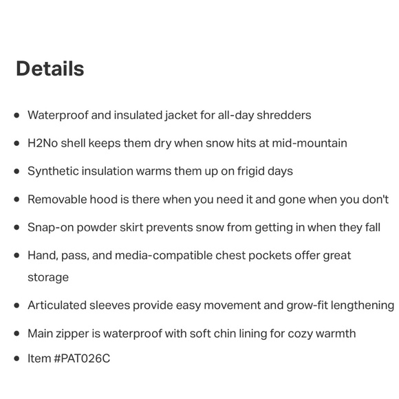 EUC Patagonia Snowshot Jacket Youth (M) Black - Picture 9 of 16